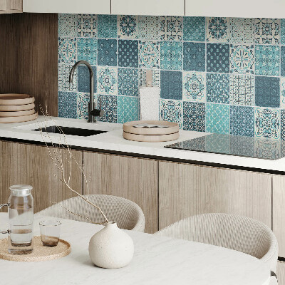 Panou decorativ perete dreptunghiular Forme de mozaic în geometrie