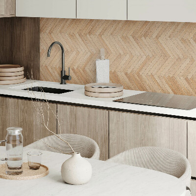 Panou decorativ bucatarie Model în oase pe podea