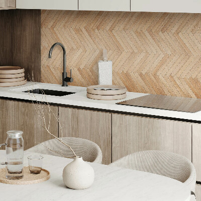 Panou decorativ bucatarie Model în oase pe podea