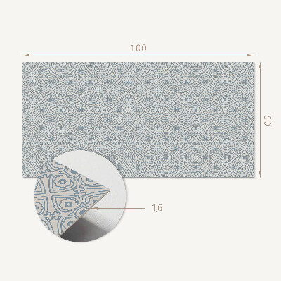 Panou decorativ perete dreptunghiular Model cu romburi în stil geometric
