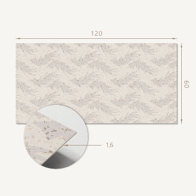 Panou decorativ dreptunghiular Motiv cu frunze