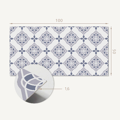 Panou decorativ perete dreptunghiular Model cu romburi în stil geometric