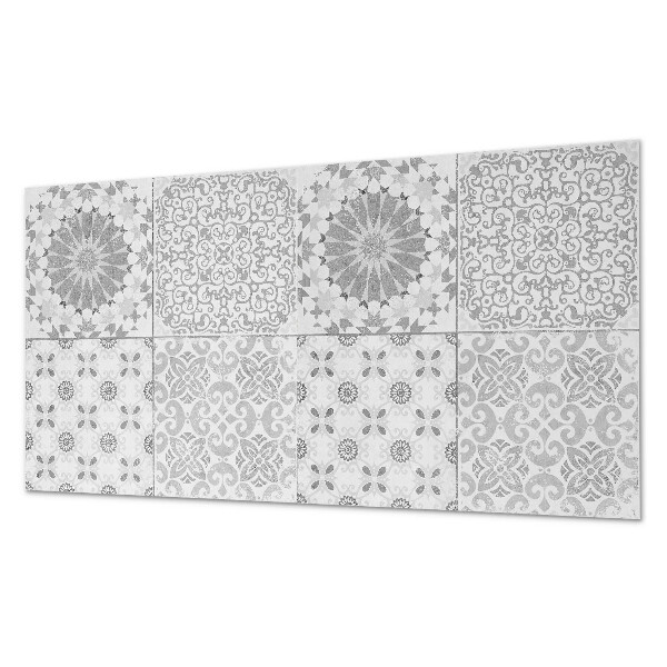 Panou decorativ perete dreptunghiular Motiv geometric-floral