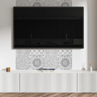 Panou decorativ perete dreptunghiular Motiv geometric-floral