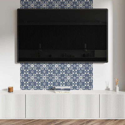 Panou decorativ perete dreptunghiular Motiv floral cu fundal