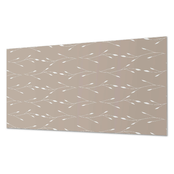 Panou decorativ dreptunghiular Motiv floral din frunze subtile