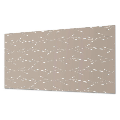 Panou decorativ dreptunghiular Motiv floral din frunze subtile