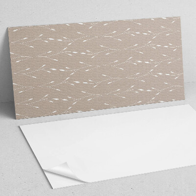 Panou decorativ dreptunghiular Motiv floral din frunze subtile