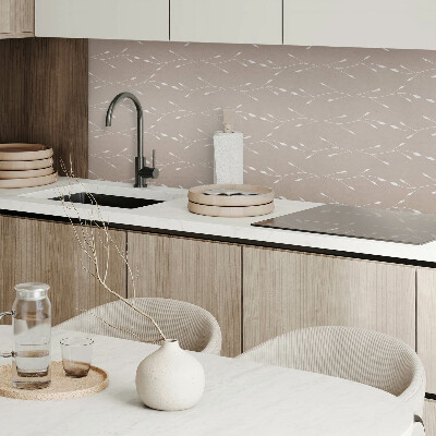 Panou decorativ dreptunghiular Motiv floral din frunze subtile
