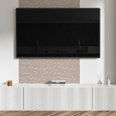 Panou decorativ dreptunghiular Motiv floral din frunze subtile