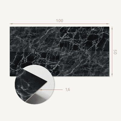 Panou decorativ perete dreptunghiular Structură de marmură cu vene delicate