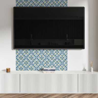 Panou decorativ bucatarie Motiv geometric cu accent floral