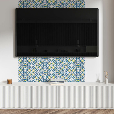 Panou decorativ bucatarie Motiv geometric cu accent floral