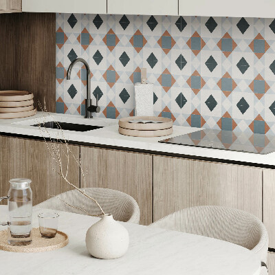 Panou decorativ perete dreptunghiular Motiv geometric cu gresie