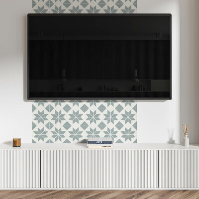 Panou decorativ dreptunghiular Motive florale într-un stil geometric