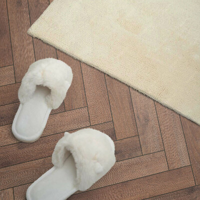 Panou decorativ perete dreptunghiular Scânduri aranjate într-un model în oase