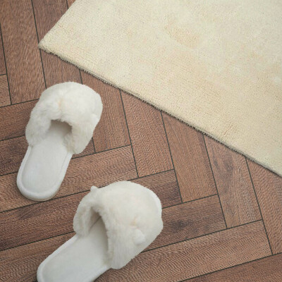 Panou decorativ perete dreptunghiular Scânduri aranjate într-un model în oase