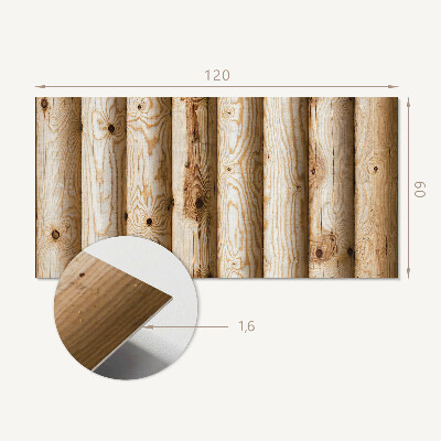 Panou decorativ dreptunghiular Modele de fibre de lemn natural