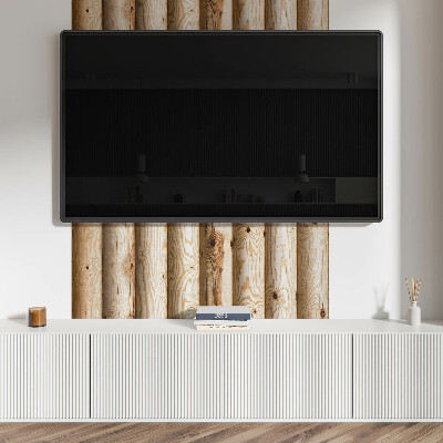 Panou decorativ dreptunghiular Modele de fibre de lemn natural