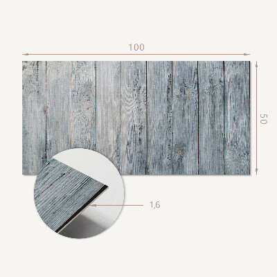 Panou decorativ bucatarie Model din lemn într-un aranjament geometric
