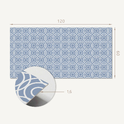 Panou decorativ dreptunghiular Model de cerc în stil geometric