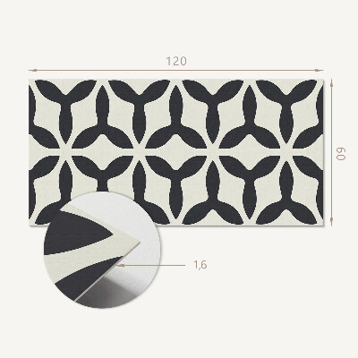 Panou decorativ dreptunghiular Motiv elegant cu aripioare