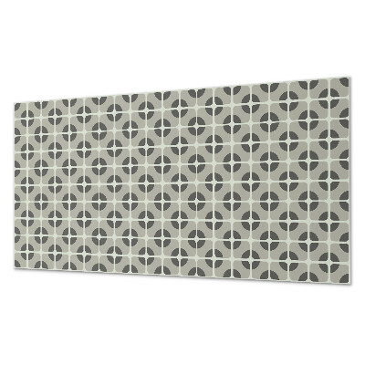 Panou decorativ bucatarie Motiv geometric cu gresie