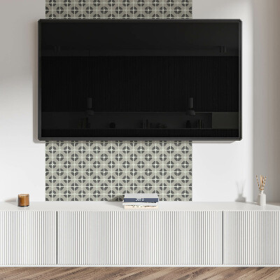 Panou decorativ bucatarie Motiv geometric cu gresie