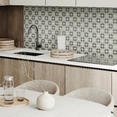 Panou decorativ bucatarie Motiv geometric cu gresie