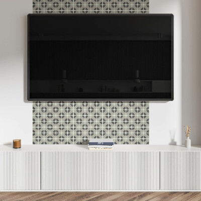 Panou decorativ bucatarie Motiv geometric cu gresie