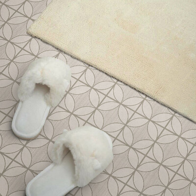 Panou decorativ perete dreptunghiular Model rotund în stil geometric