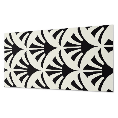 Panou decorativ perete dreptunghiular Accente verzi într-un stil abstract