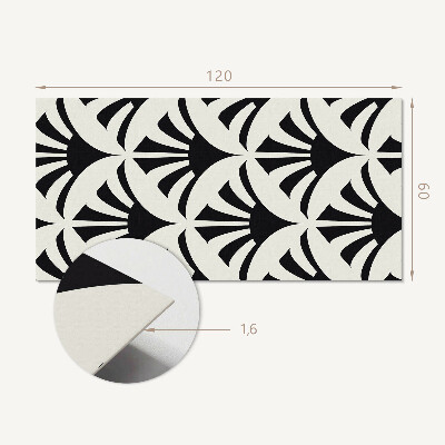 Panou decorativ perete dreptunghiular Accente verzi într-un stil abstract