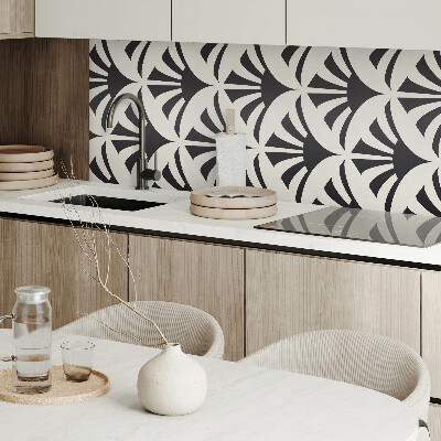 Panou decorativ perete dreptunghiular Accente verzi într-un stil abstract