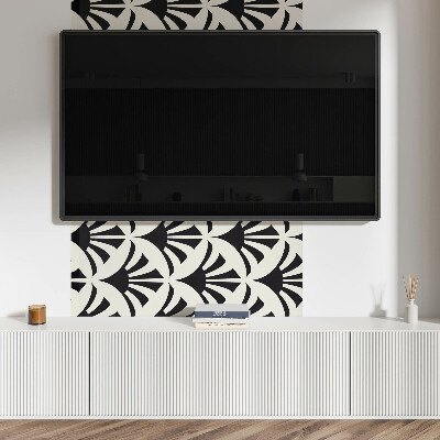 Panou decorativ perete dreptunghiular Accente verzi într-un stil abstract