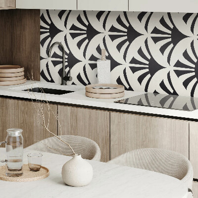 Panou decorativ perete dreptunghiular Accente verzi într-un stil abstract