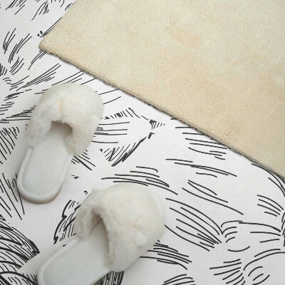 Panou decorativ bucatarie Motiv floral cu frunze verzi