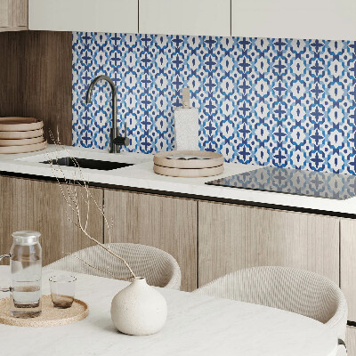 Panou decorativ perete dreptunghiular Motiv floral în geometrie