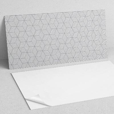Panou decorativ dreptunghiular Frunze hexagonale într-un stil dinamic