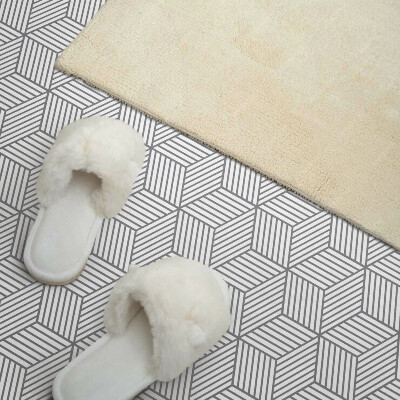 Panou decorativ dreptunghiular Frunze hexagonale într-un stil dinamic