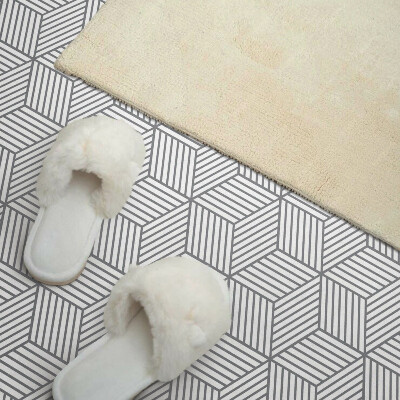 Panou decorativ dreptunghiular Frunze hexagonale într-un stil dinamic