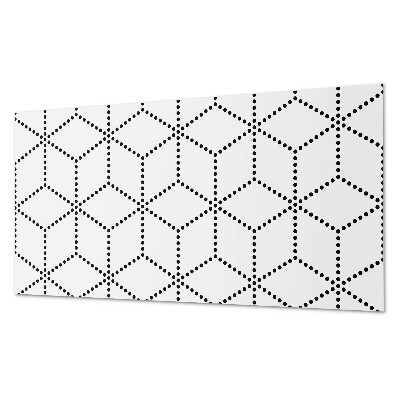 Panou decorativ bucatarie Motiv cu puncte hexagonale