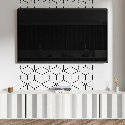 Panou decorativ bucatarie Motiv cu puncte hexagonale