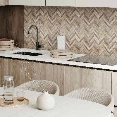 Panou decorativ perete dreptunghiular Model în schelete din scânduri de lemn