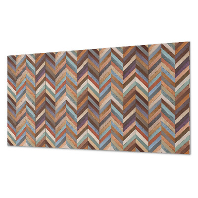 Panou decorativ perete dreptunghiular Model cu oase de hering în stil lemn
