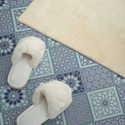 Panou decorativ perete dreptunghiular Forme de mozaic într-un stil geometric