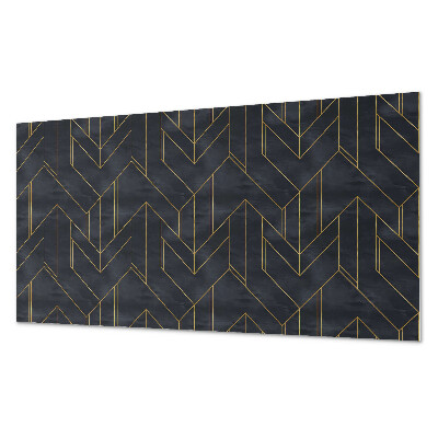 Panou decorativ dreptunghiular Model de linii ?i forme geometrice