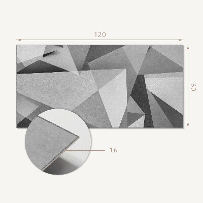 Panou decorativ bucatarie Motiv poligon geometric abstract