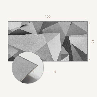 Panou decorativ bucatarie Motiv poligon geometric abstract