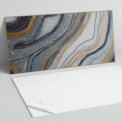 Panou decorativ dreptunghiular Unde abstracte cu efect de lumină